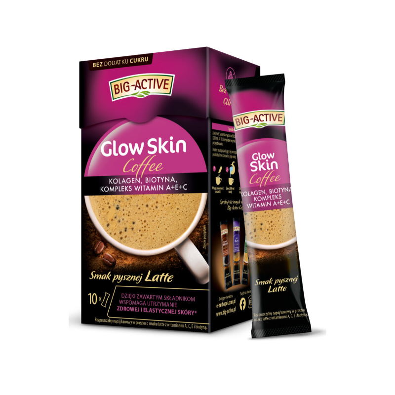 BIG-ACTIVE COFFEE GLOW SKIN 100 G (10 SASZETEK X 10 G)