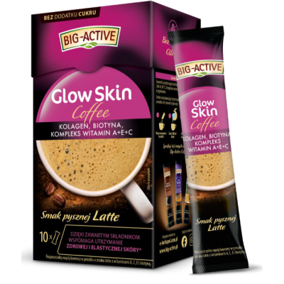 BIG-ACTIVE COFFEE GLOW SKIN 100 G (10 SASZETEK X 10 G)