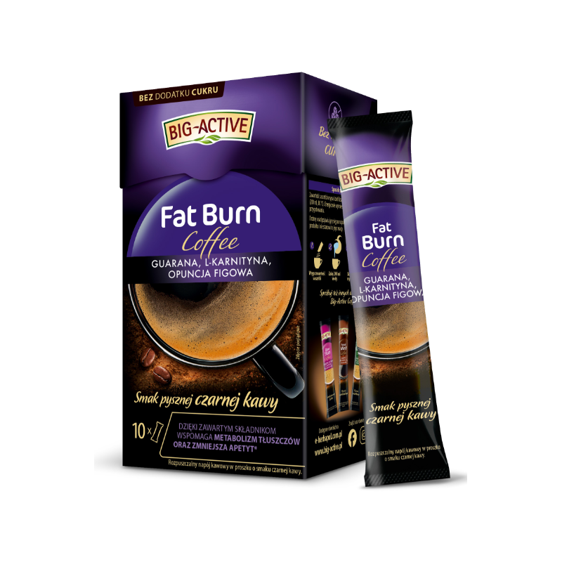 BIG-ACTIVE COFFEE FAT BURN 100 G (10 SASZETEK X 10 G)