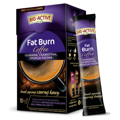 BIG-ACTIVE COFFEE FAT BURN 100 G (10 SASZETEK X 10 G)