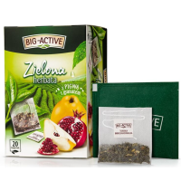  BIG-ACTIVE HERBATA ZIELONA PIGWA GRANAT ekspresowa 20 kopertek 