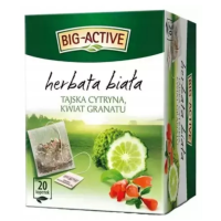 BIG-ACTIVE HERBATA BIAŁA Z TAJSKĄ CYTRYNĄ I KWIATEM GRANATU 20 kopertek 