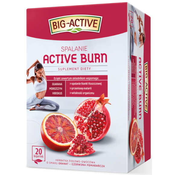 BIG-ACTIVE herbata funkcjonalna ACTIVE BURN SPALANIE 20 kopertek