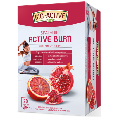 BIG-ACTIVE herbata funkcjonalna ACTIVE BURN SPALANIE 20 kopertek