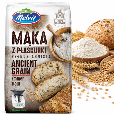 MELVIT MĄKA Z PŁASKURKI 1kg