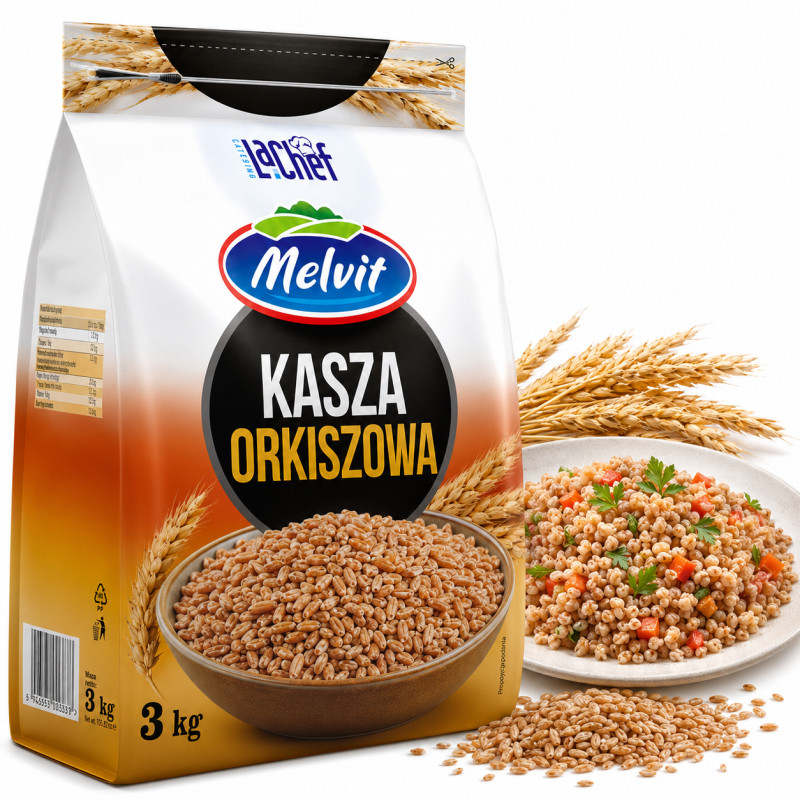 Melvit Le Chef KASZA ORKISZOWA HoReCa duża opakowanie 3kg