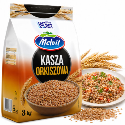 Melvit Le Chef KASZA ORKISZOWA HoReCa duża opakowanie 3kg