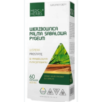Medica Herbs WIERZBOWNICA PALMA SABAŁOWA PYGEMUM wspracie u.moczowy 60 kaps.