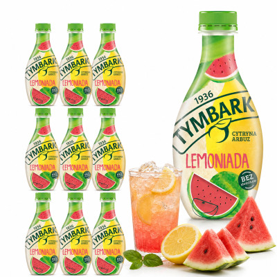 Tymbark LEMONIADA CYTRYNA ARBUZ ORZEŹWIAJĄCY NAPÓJ OWOCOWY 400ml x10 4L