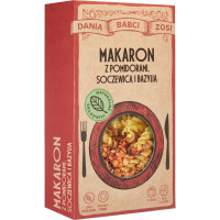 DANIA BABCI ZOSI MAKARON Z POMIDORAMI SOCZEWICĄ I BAZYLIĄ 180g na 2 porcje