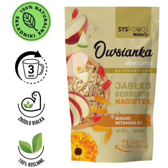 DANIA BABCI ZOSI - OWSIANKA JABŁKO BERBERYS NAGIETEK 350g 
