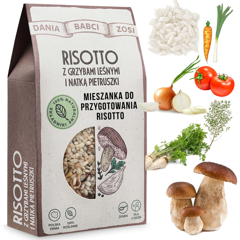 DANIA BABCI ZOSI - RISOTTO z grzybami leśnymi 180g