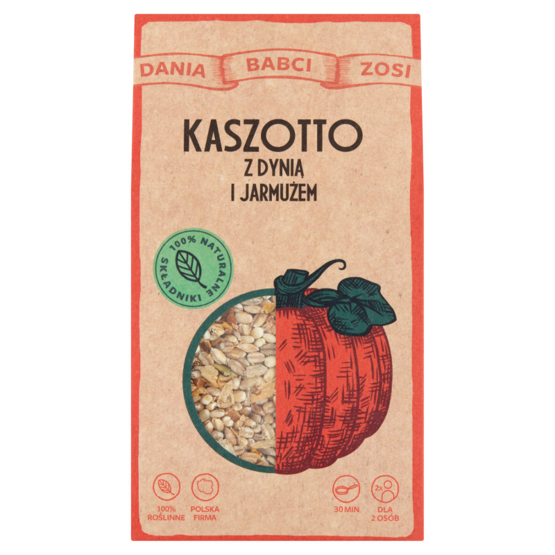 DANIA BABCI ZOSI - KASZOTTO z dynia i jarmużem 200g KRÓTKA DATA