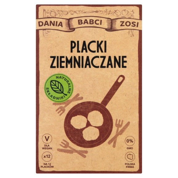 DANIA BABCI ZOSI PLACKI ZIEMNIACZANE na 12 placków 200g