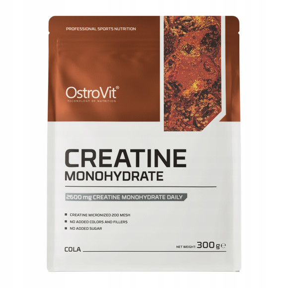 OstroVit MONOHYDRAT KREATYNY KREANTYNA 300g 0,3KG - smak COLA COLI KOLI