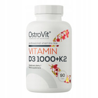 OstroVit WITAMINA D3 1000IU + K2 90tbl 3mce wsparcie ODPORNOŚĆ ZDROWE KOŚCI