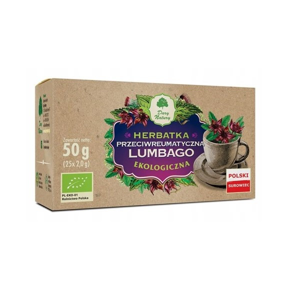 Dary Natury HERBATA przeciwreumatyczna LUMBAGO EKO 25x2g saszetki