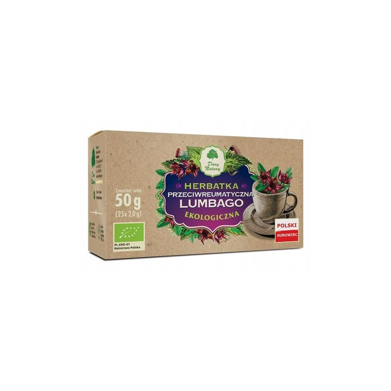 Dary Natury HERBATA przeciwreumatyczna LUMBAGO EKO 25x2g saszetki