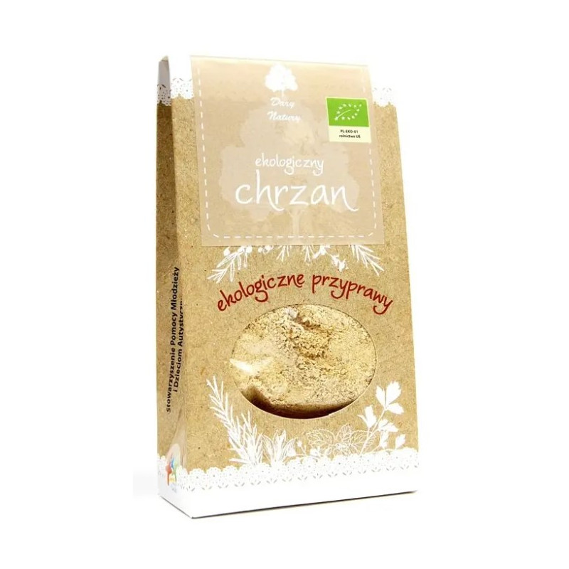 Dary Natury CHRZAN SUSZONY mielony EKO 40g przyprawa