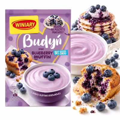 Winiary BUDYŃ MUFINKA BORÓWKOWA BEZ DODATKU CUKRU 35G