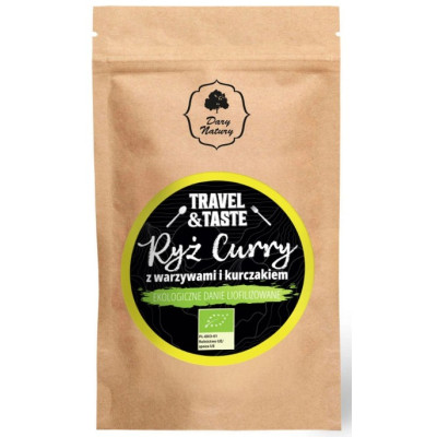 Dary Natury RYŻ CURRY z warzywami i kurczakiem EKO danie liofilizowane 100g