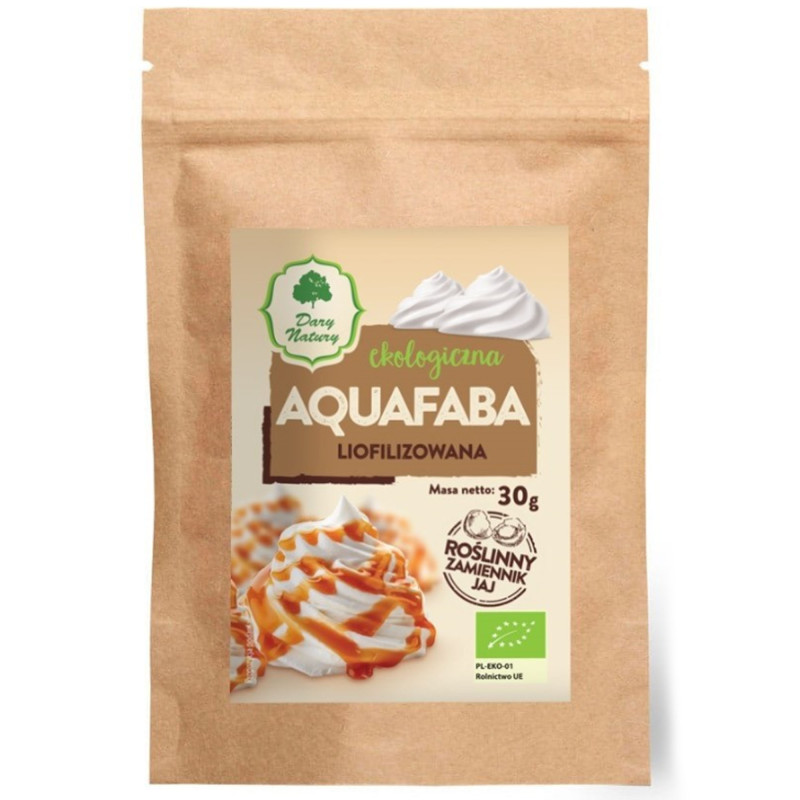 Dary Natury AQUAFABA liofilizowana 30g ROŚLINNY ZAMIENNIK JAJ