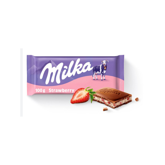 Milka CZEKOLADA MLECZNA truskawka jogurt  100G