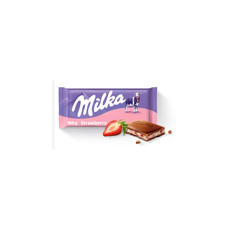 Milka CZEKOLADA MLECZNA truskawka jogurt  100G