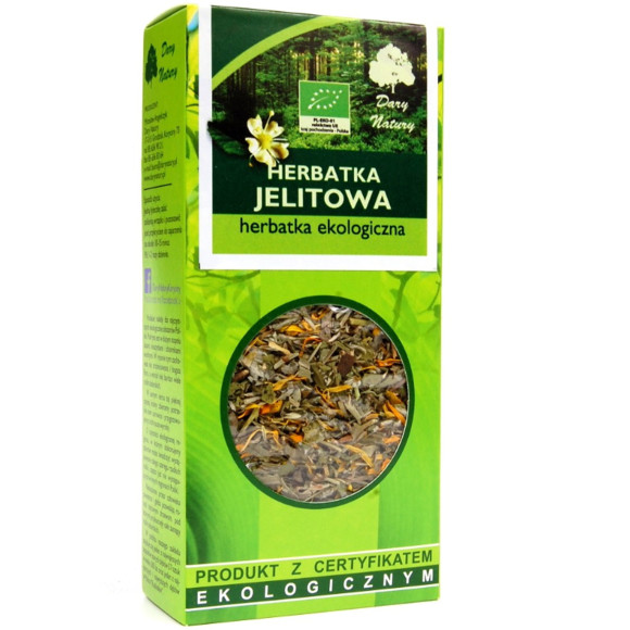Dary Natury JELITOWA herbatka eko wsparcie: TRAWIENIE MIKROFLORA JELIT 50g