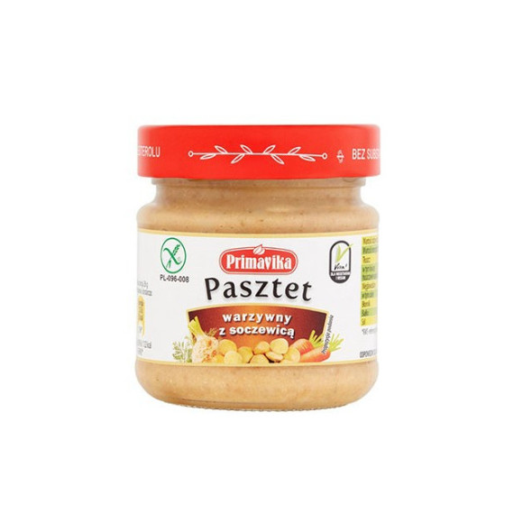 Primavika PASZTET WARZYWNY Z SOCZEWICĄ BEZGLUTENOWY 160G