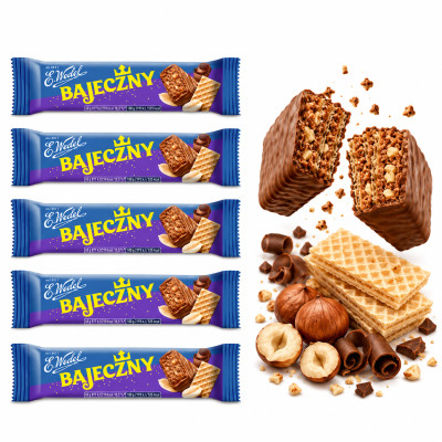 Wedel BATON BAJECZNY słodka przekąska w mlecznej czekoladzie 40g x5szt = 0,2KG