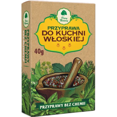 przyprawa DO KUCHNI WŁOSKIEJ WŁOSKA Mieszanka bez chemii 40g DARY NATURY