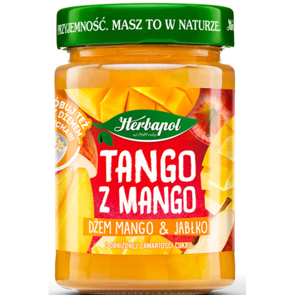 Herbapol TANGO Z MANGO dżem MANGO I JABŁKO obniżona zawartość cukru 280G