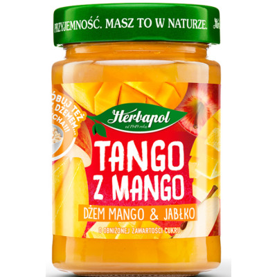 Herbapol TANGO Z MANGO dżem MANGO I JABŁKO obniżona zawartość cukru 280G
