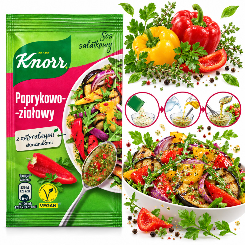 Knorr SOS SAŁATKOWY PAPRYKOWO - ZIOŁOWY 9g