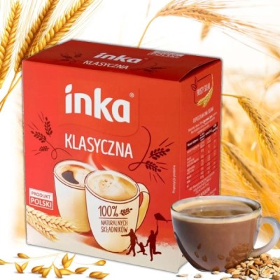 INKA KLASYCZNA Rozpuszczalna kawa zbożowa BEZ KOFEINY