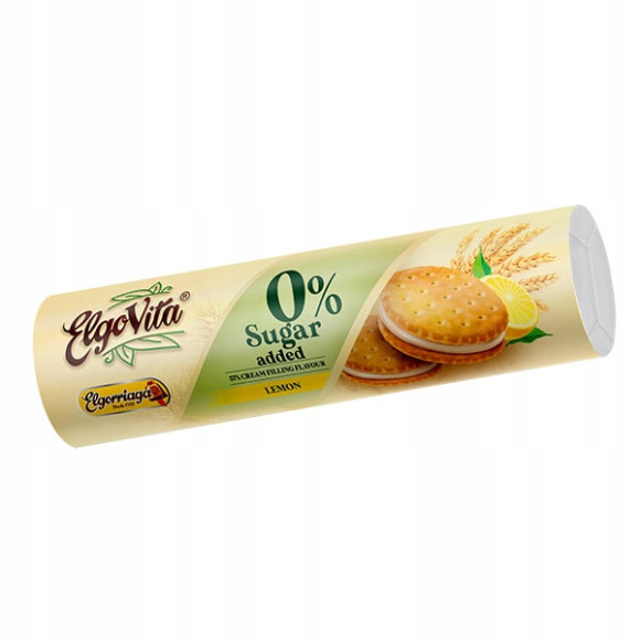 CIASTKA MARKIZY z kremem CYTRYNOWYM BEZ CUKRU DLA DIABETYKA 180g Elgovita