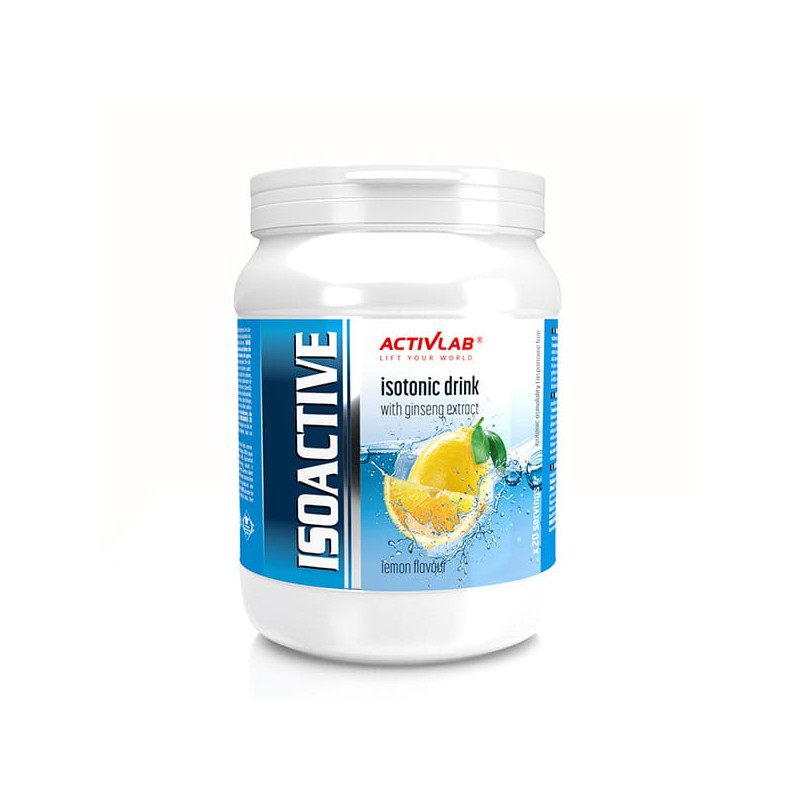 ISOACTIVE Izotonik Activlab ELEKTROLITY smak CYTRYNA lemon 630g słój