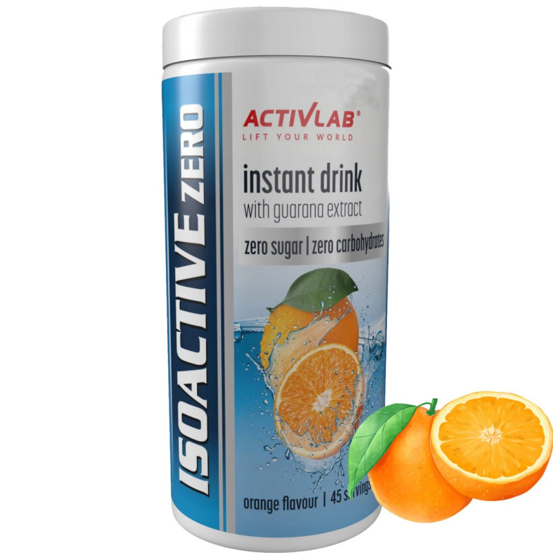 ISOACTIVE Izotonik Activlab ELEKTROLITY smak POMARAŃCZA bez cukru 225g