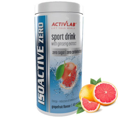 ISOACTIVE Izotonik Activlab ELEKTROLITY smak GREJPFRUT ZERO bez cukru 225g