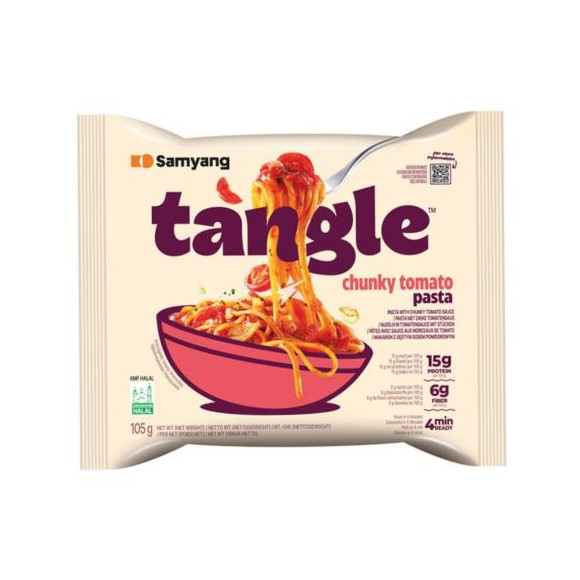 Samyang TANGLE POMIDOROWE CHUNKY TOMATO Makaron z sosem pomidorowym 105g