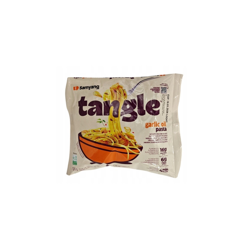 Samyang TANGLE CZOSNKOWE GARLIC OIL PASTA Makaron 100g KRÓTKA DATA
