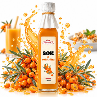 Prosto ze Wsi SOK Z ROKITNIKA 250ml - 100% sok z polskiego rokitnika