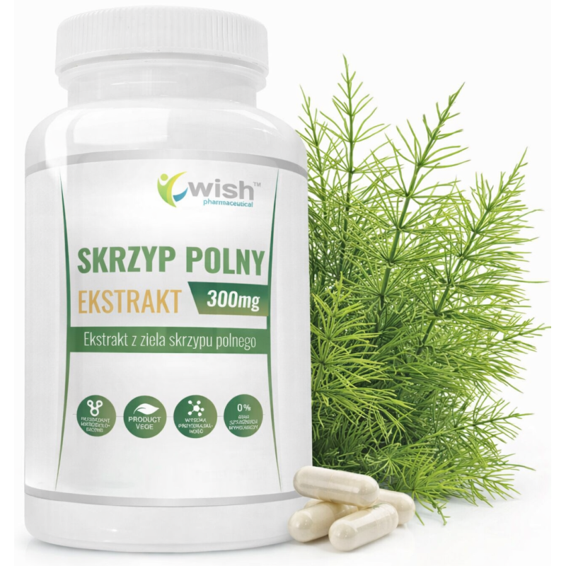 WISH SKRZYP POLNY EKSTRAKT wparcie WŁOSY SKÓRA DETOX 90 KAPSUŁEK 