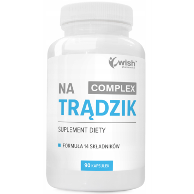 WISH COMPLEX NA TRĄDZIK FORMUŁA 14 SKŁADNIKÓW 90 KAPSUŁEK 