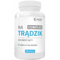 WISH COMPLEX NA TRĄDZIK FORMUŁA 14 SKŁADNIKÓW 90 KAPSUŁEK 