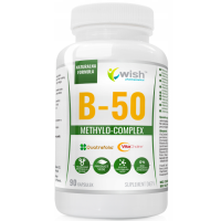 WISH Witamina B-50 COMPLEX PRAWIDŁOWY ROZWÓJ B50 metylowana 90 kaps