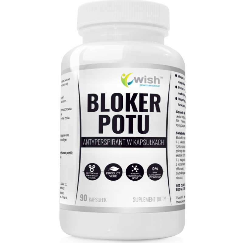 Wish BLOKER POTU ANTYPERPIRANT W KAPSUŁKACH 90 kapsułek 