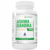 Wish ASHWAGANDHA Ekstrakt 777mg 90kps wsparcie stres zmęczenie koncentracja
