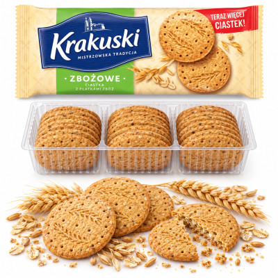 HERBATNIKI KRAKUSKI ZBOŻOWE 201G